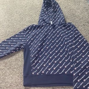 Blue champion hoodie